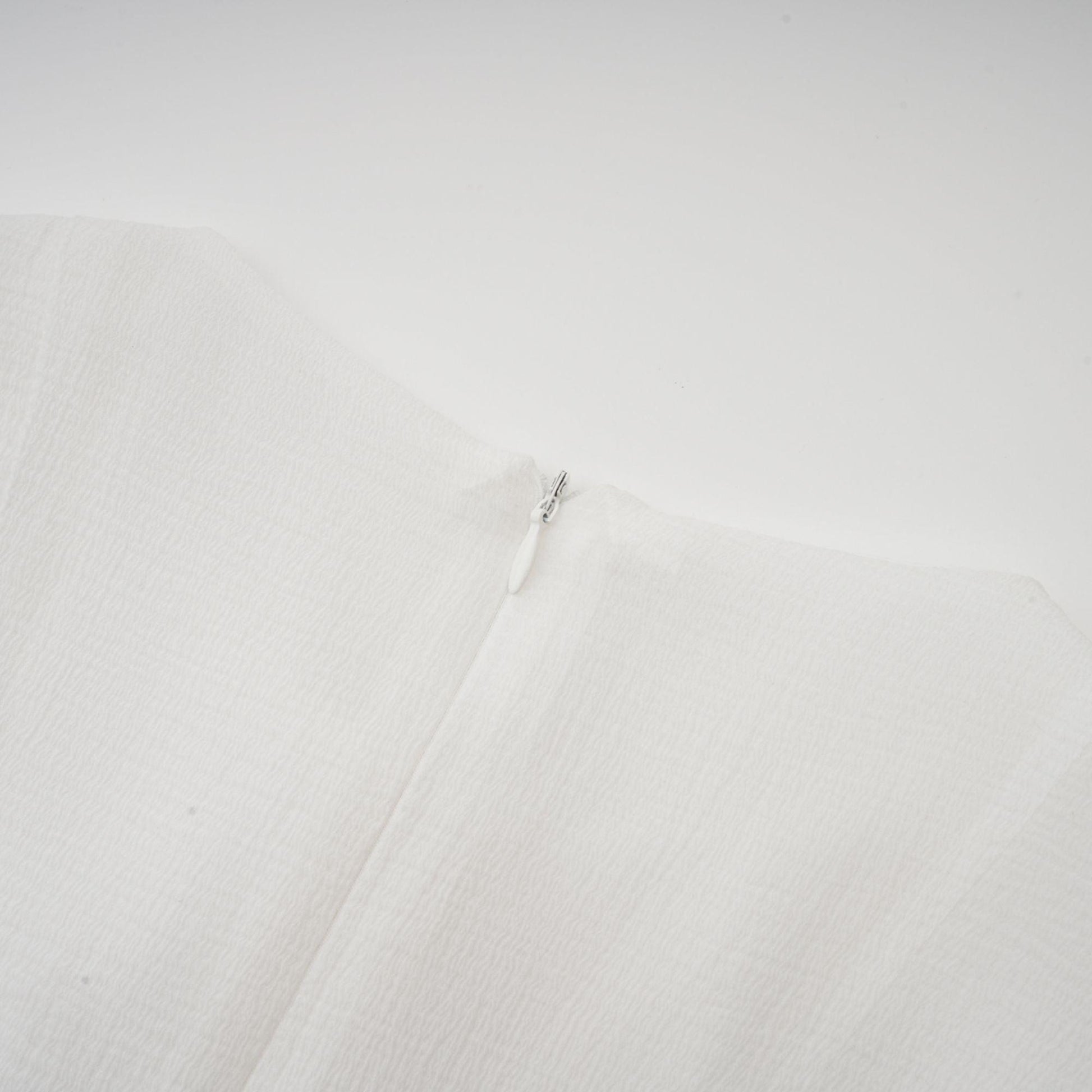 Olyssa Aurora Fırfır Detaylı Beyaz Mini Elbise