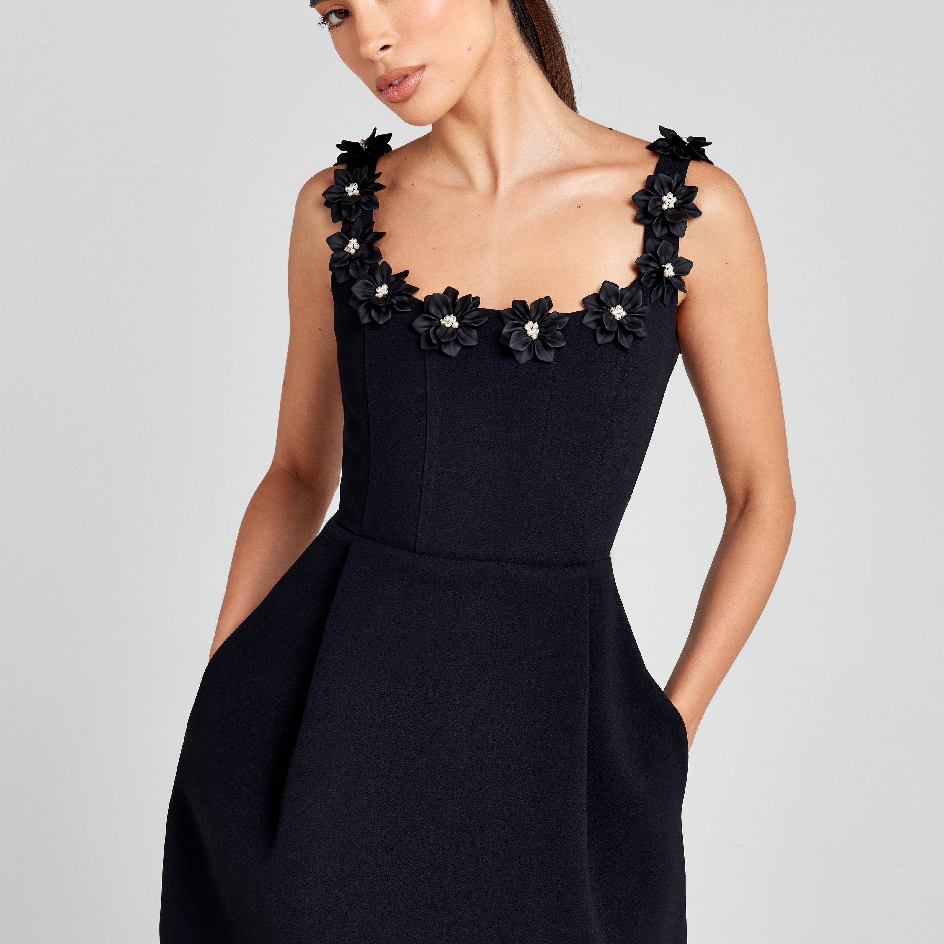 Olyssa Cindy Siyah Elbise