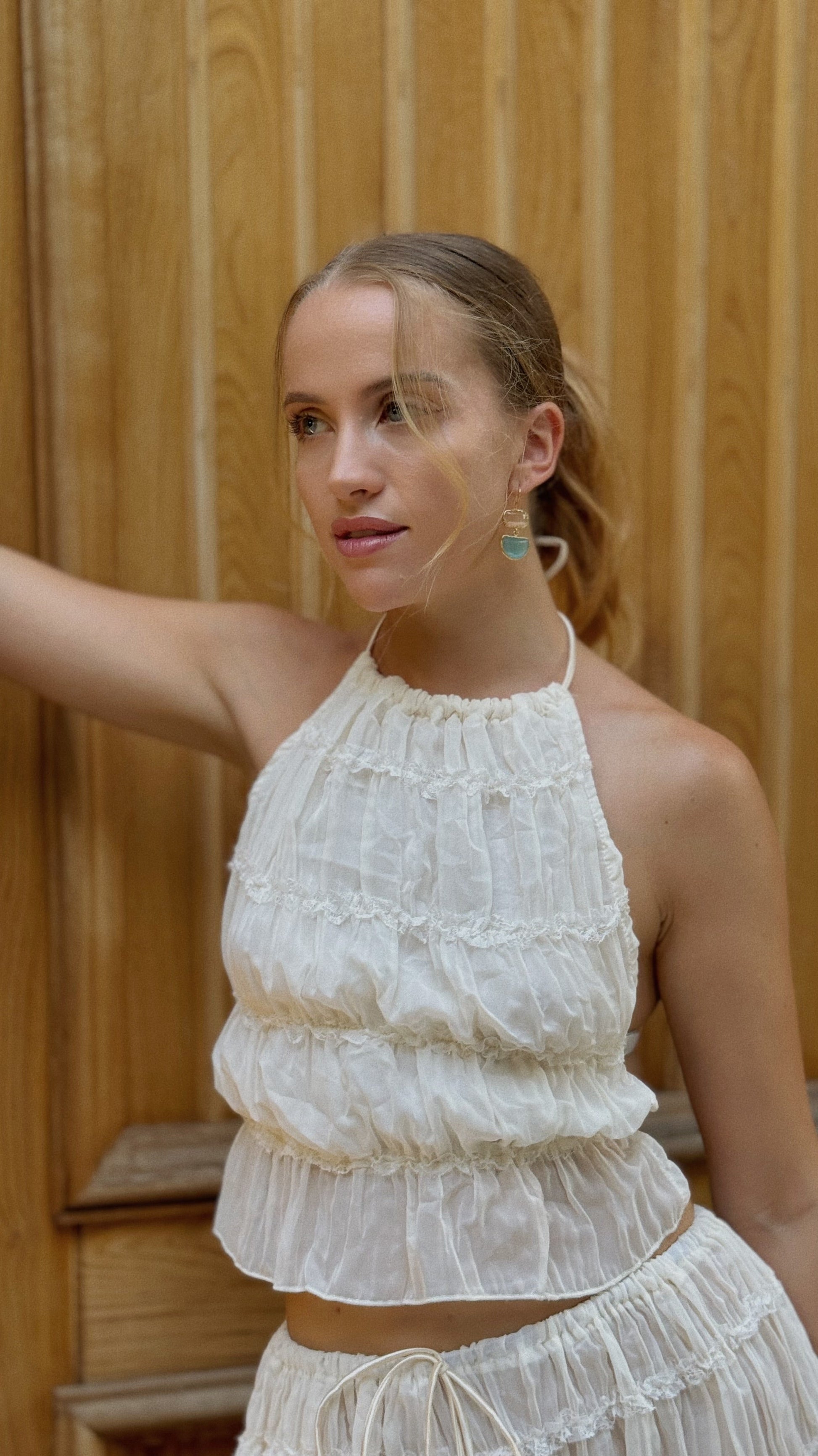 Olyssa Écru Breeze İki Parça Set