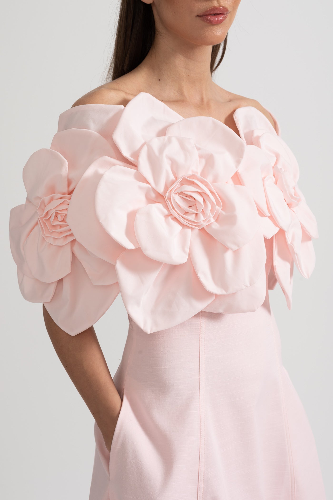 Olyssa Çiçek Desenli Midi Elbise