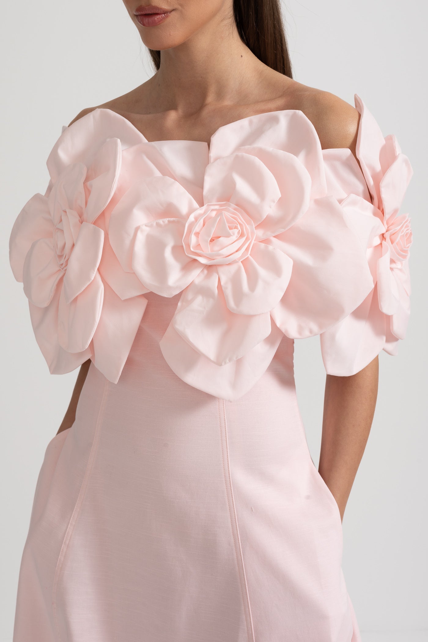 Olyssa Çiçek Desenli Midi Elbise