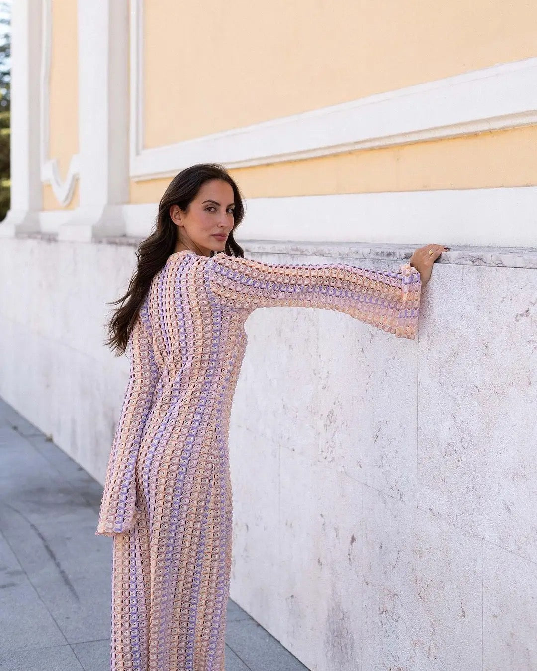 Olyssa Emma V Yaka Elbise