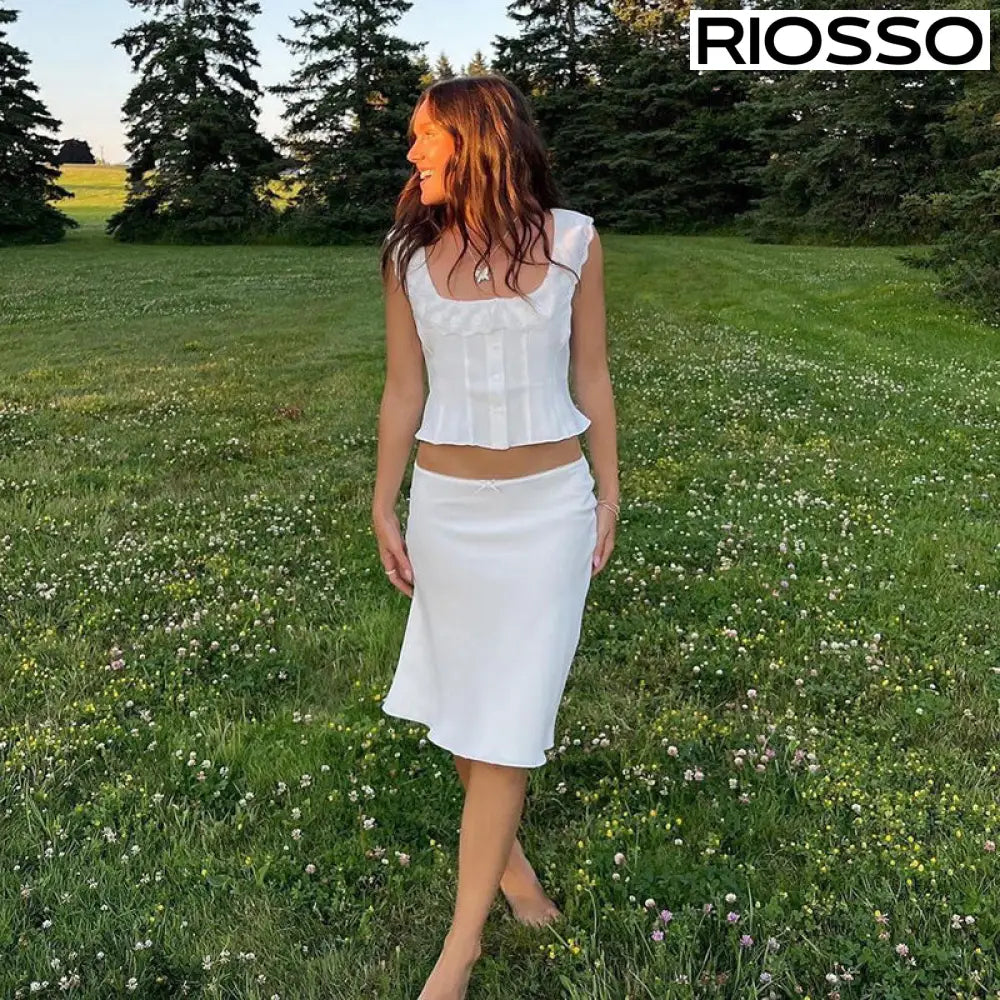 Louise Saten Midi Etek Takımı