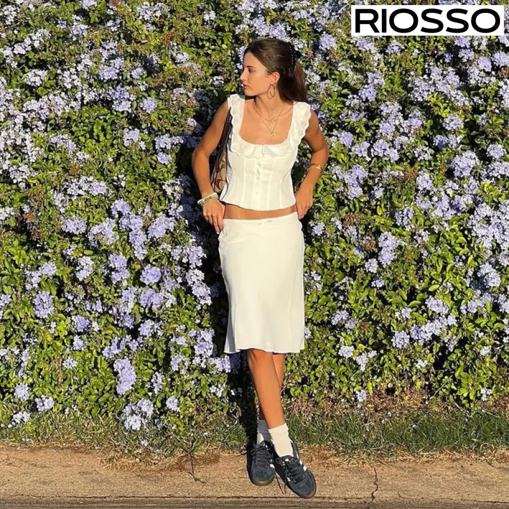 Louise Saten Midi Etek Takımı