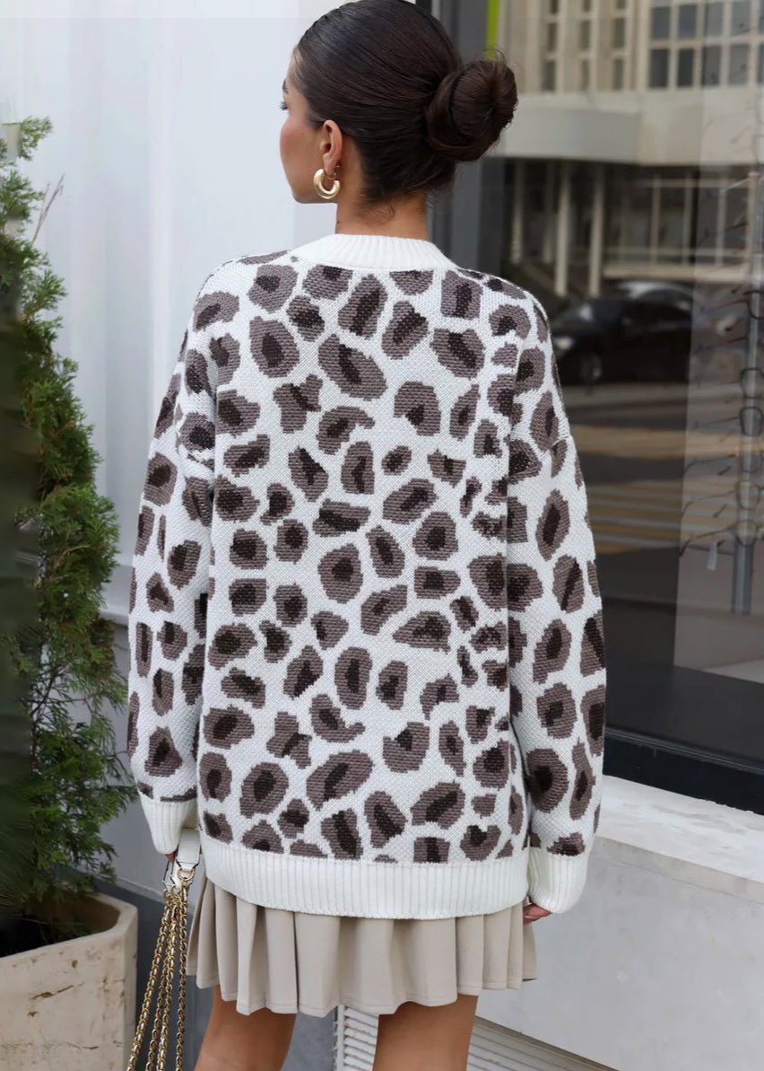 Harmony Leopar Desenli Oversize Kazak