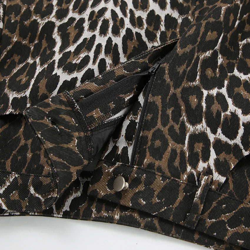 Leopar Baskı Maxi Etek