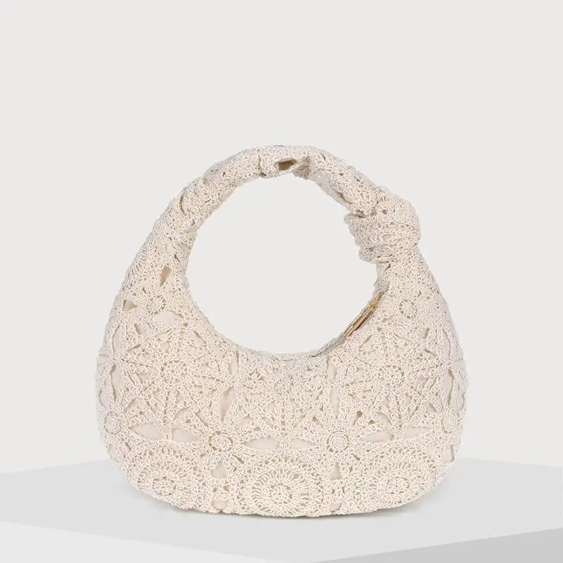 Boho Dantel Örgü Omuz Çantası
