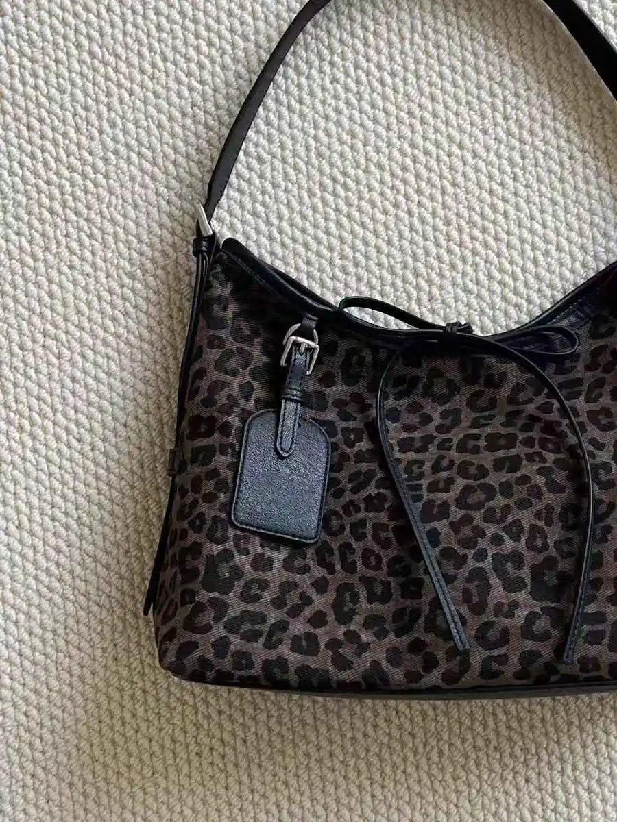 Leopar Desenli Omuz Çantası