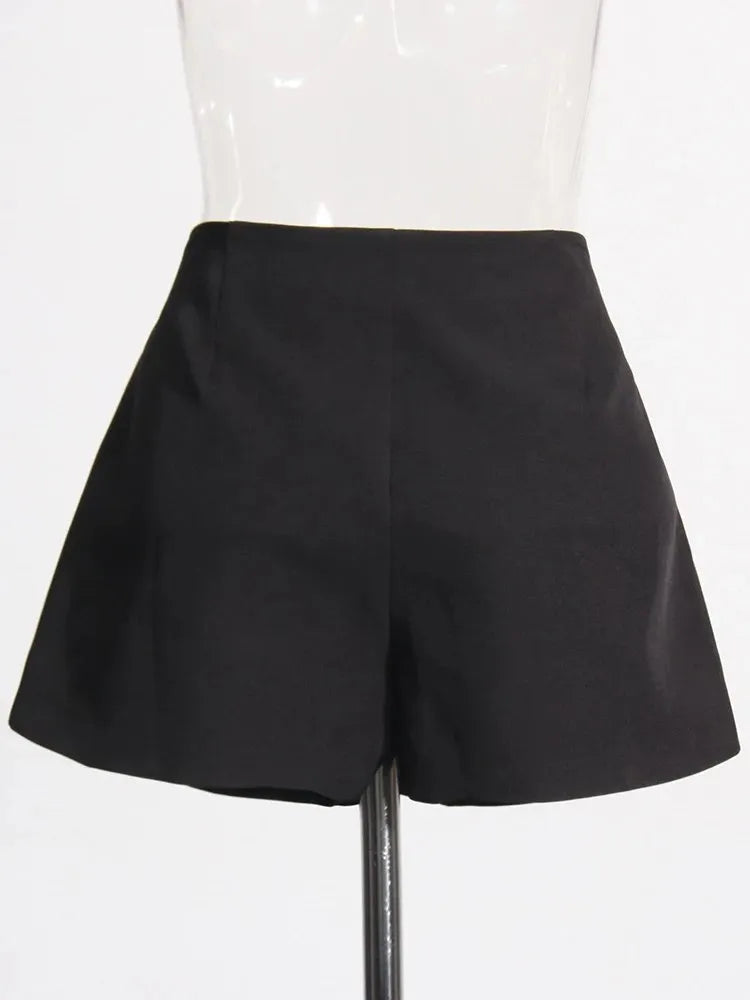 Patchwork Çiçek Dizayn Mini Şort Etek