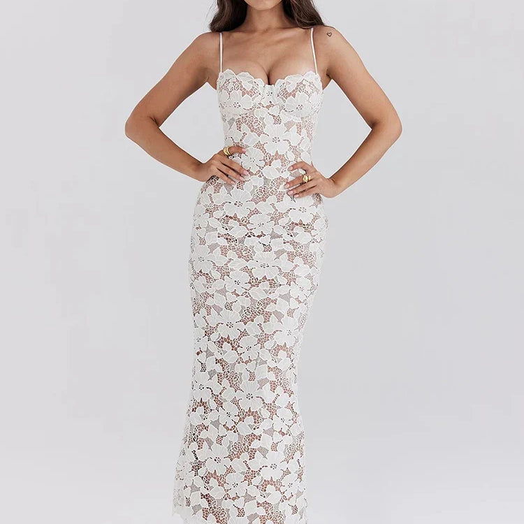 Olyssa Noir Maxi Elbise