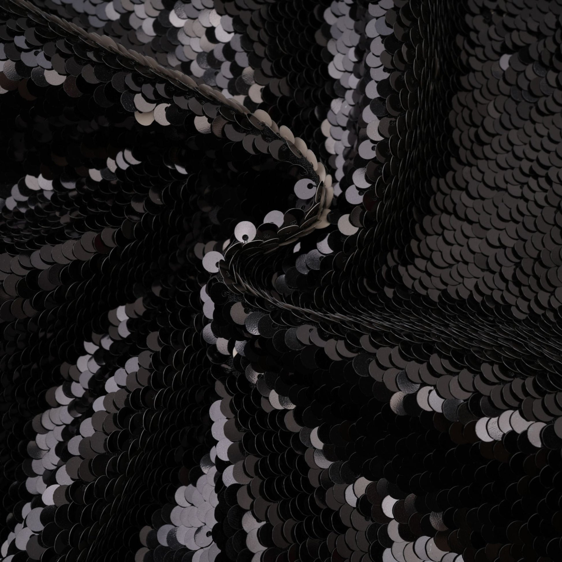 Magali Siyah Pullu Mini Etek