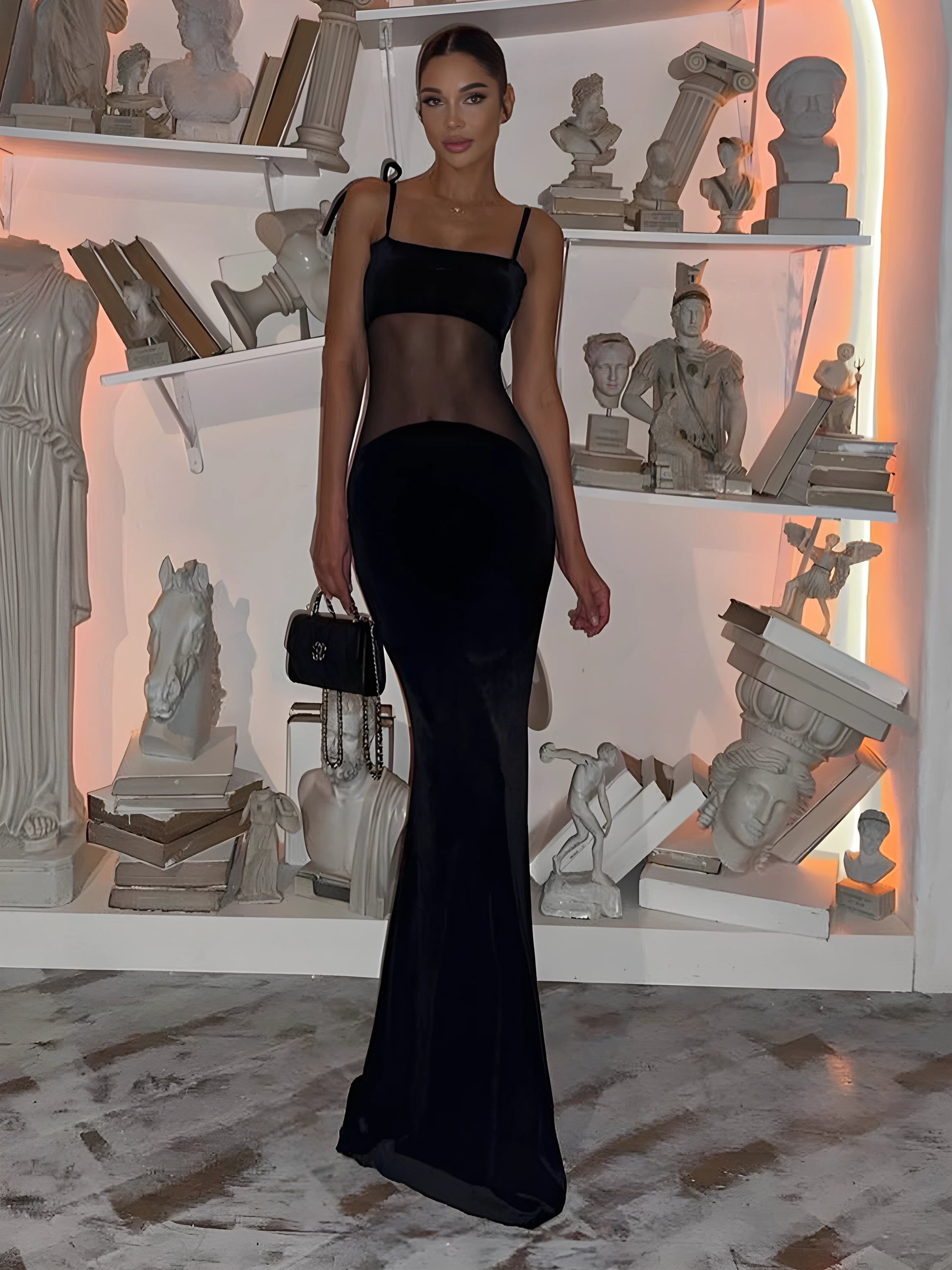 Olyssa Velour Éclipse Elbise