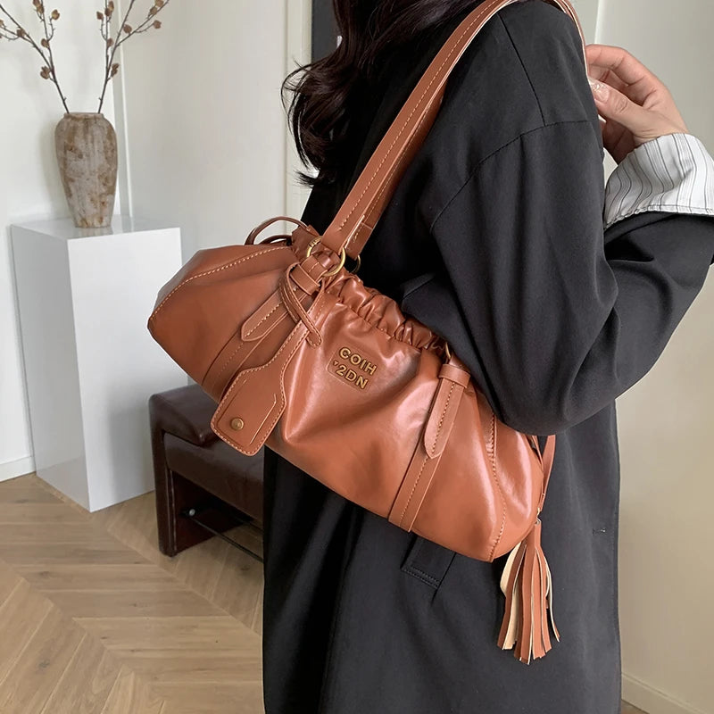 Luxe PU City Tote Çanta