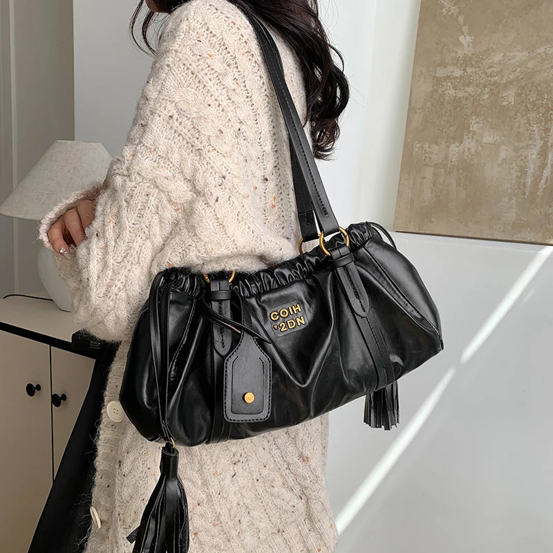 Luxe PU City Tote Çanta