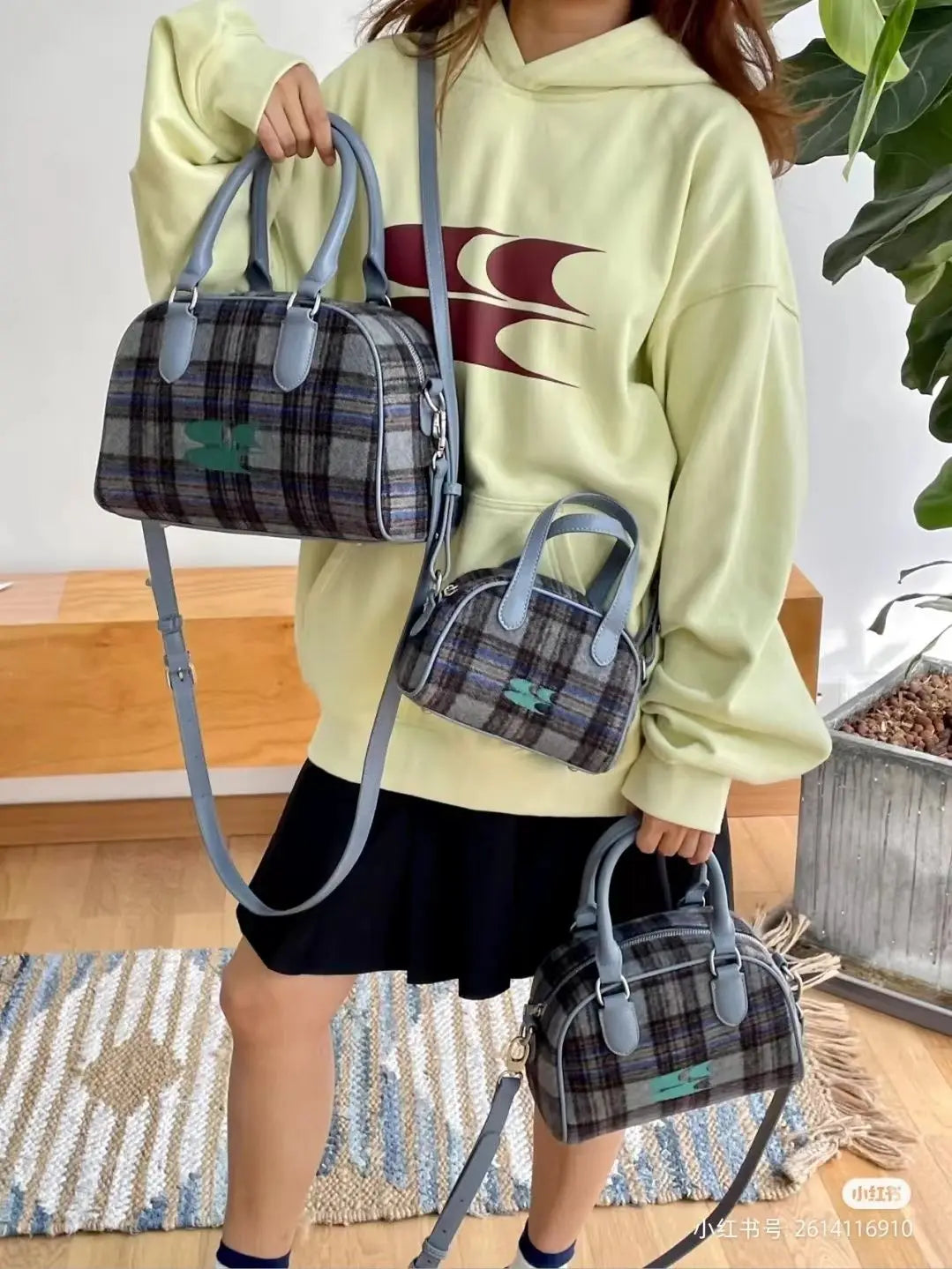 Sonbahar Keçe Boston Kadın Çantası