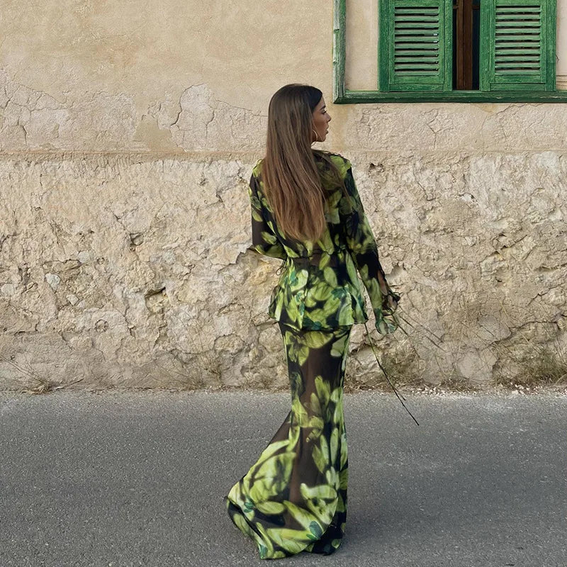 Olyssa Gece Bahçesi - Dantel Takım