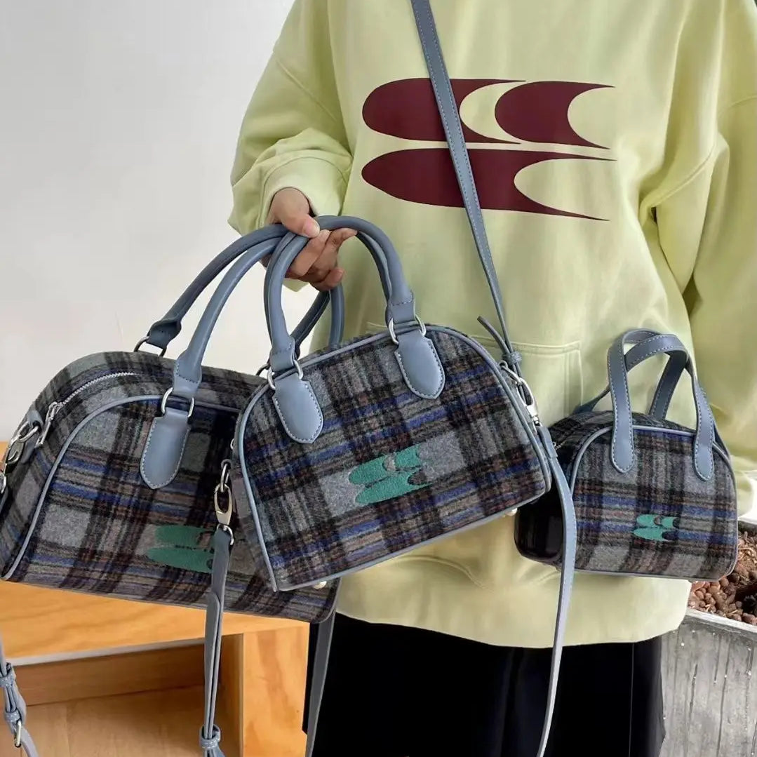 Sonbahar Keçe Boston Kadın Çantası