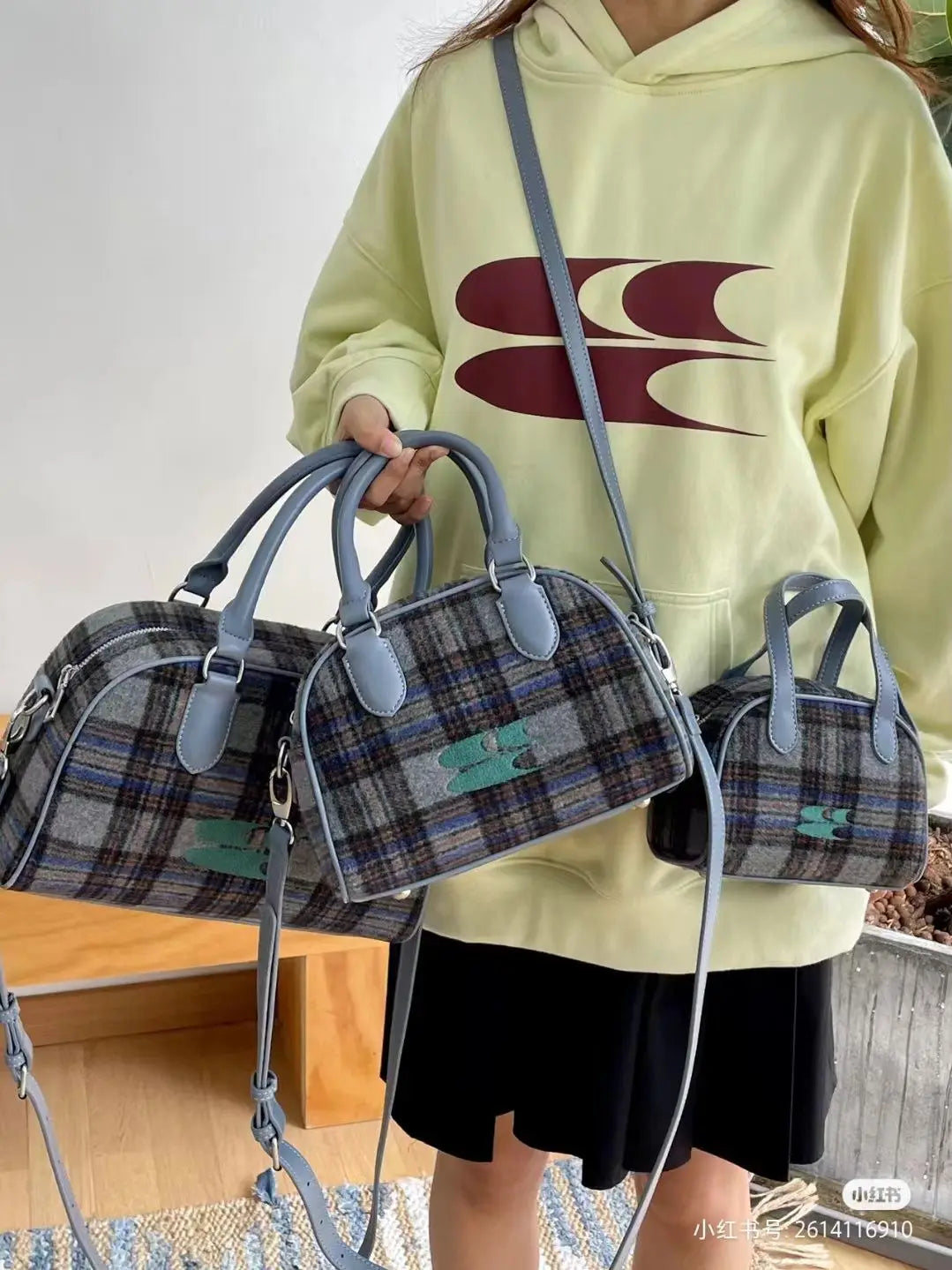 Sonbahar Keçe Boston Kadın Çantası