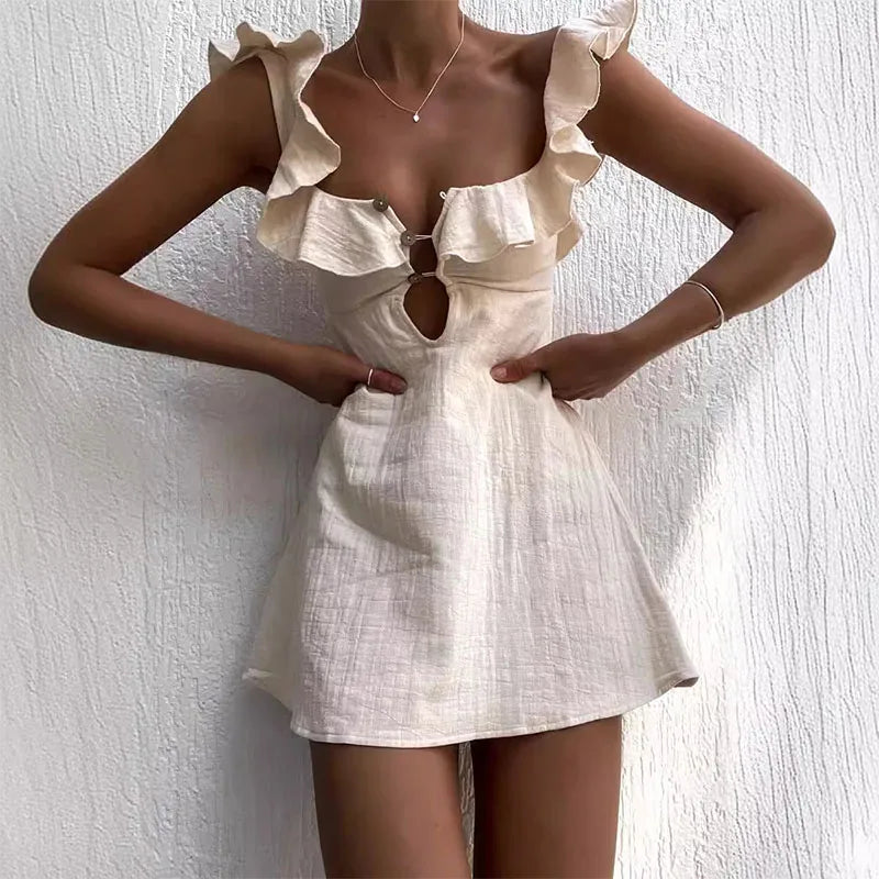 Olyssa Bella Lino Elbise