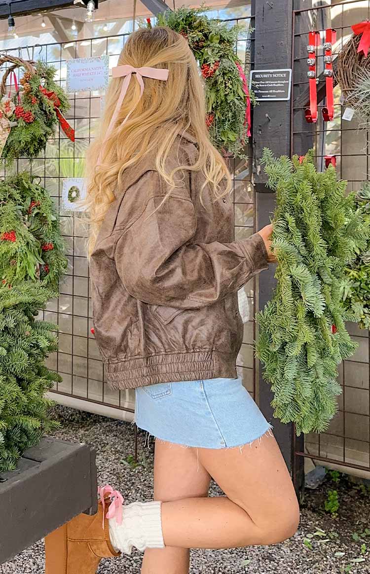 Düşük Bel Denim Mini Etek