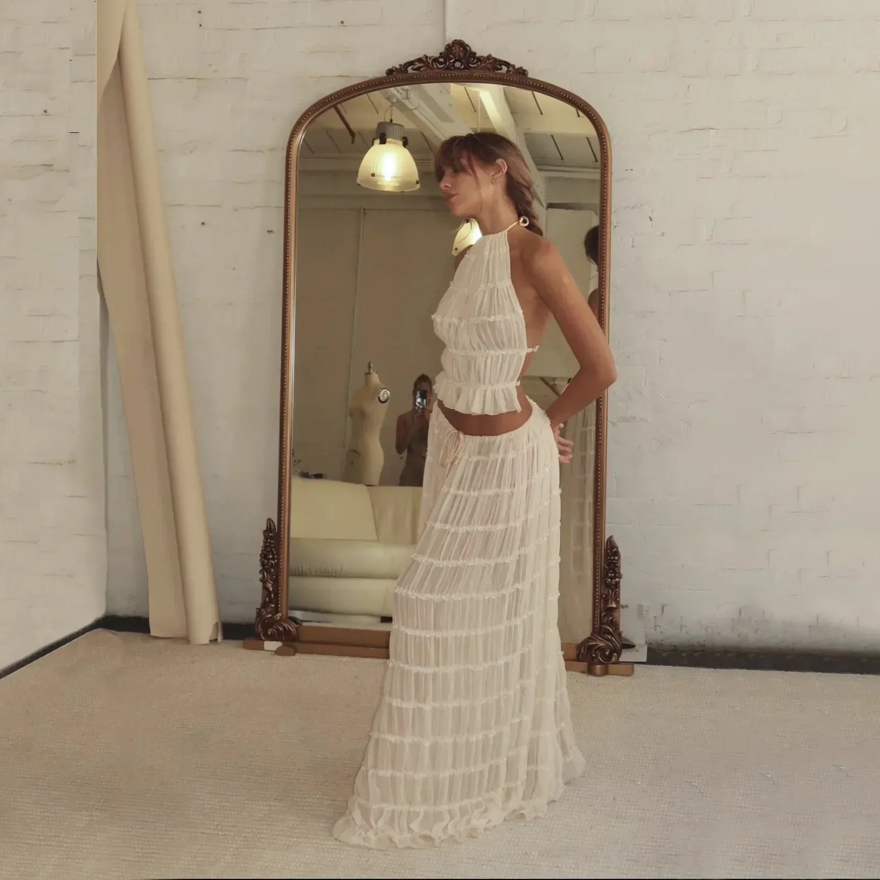 Olyssa Écru Breeze İki Parça Set