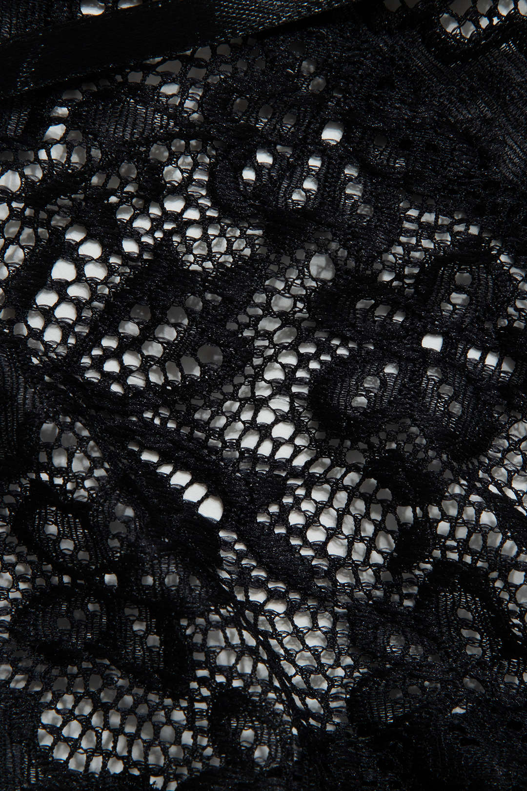 Düz Renk Kesik Dantel İç Giyim Garter Seti