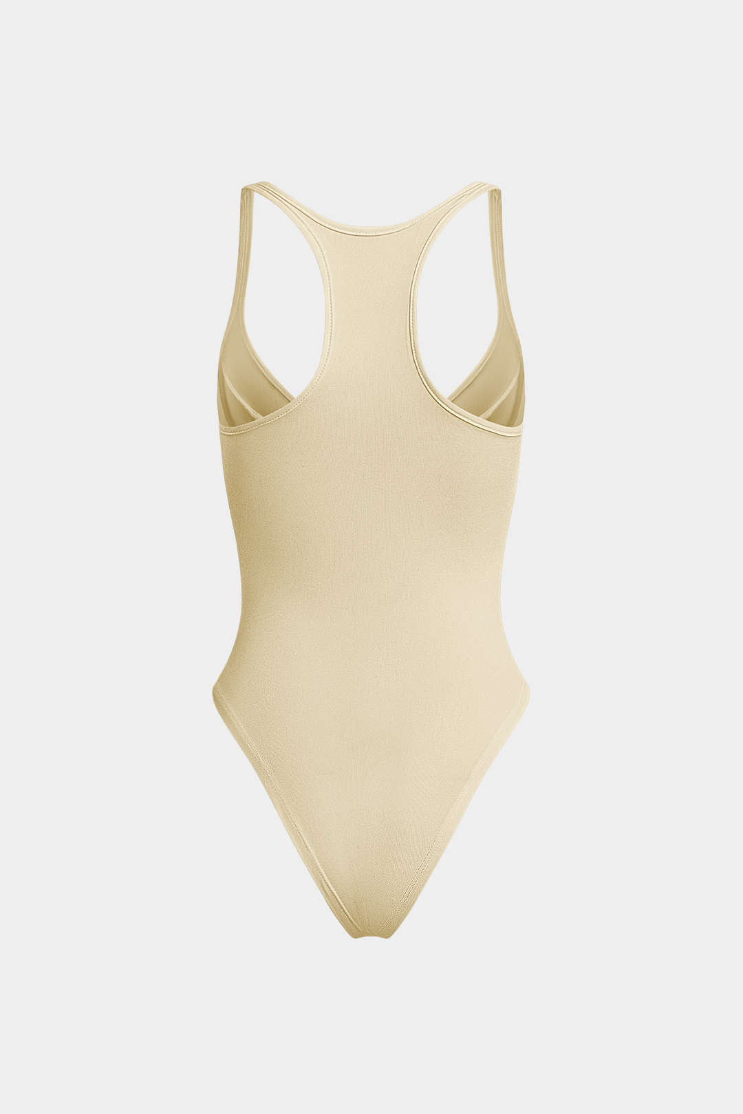 Basic Düz Derin V Yaka Bustier Bodysuit
