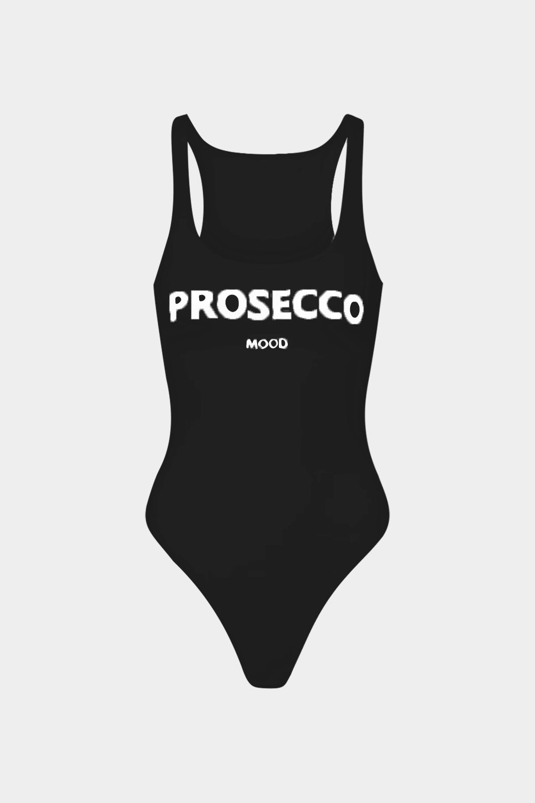 Harf Baskılı Kolsuz Düşük Bel Bodysuit