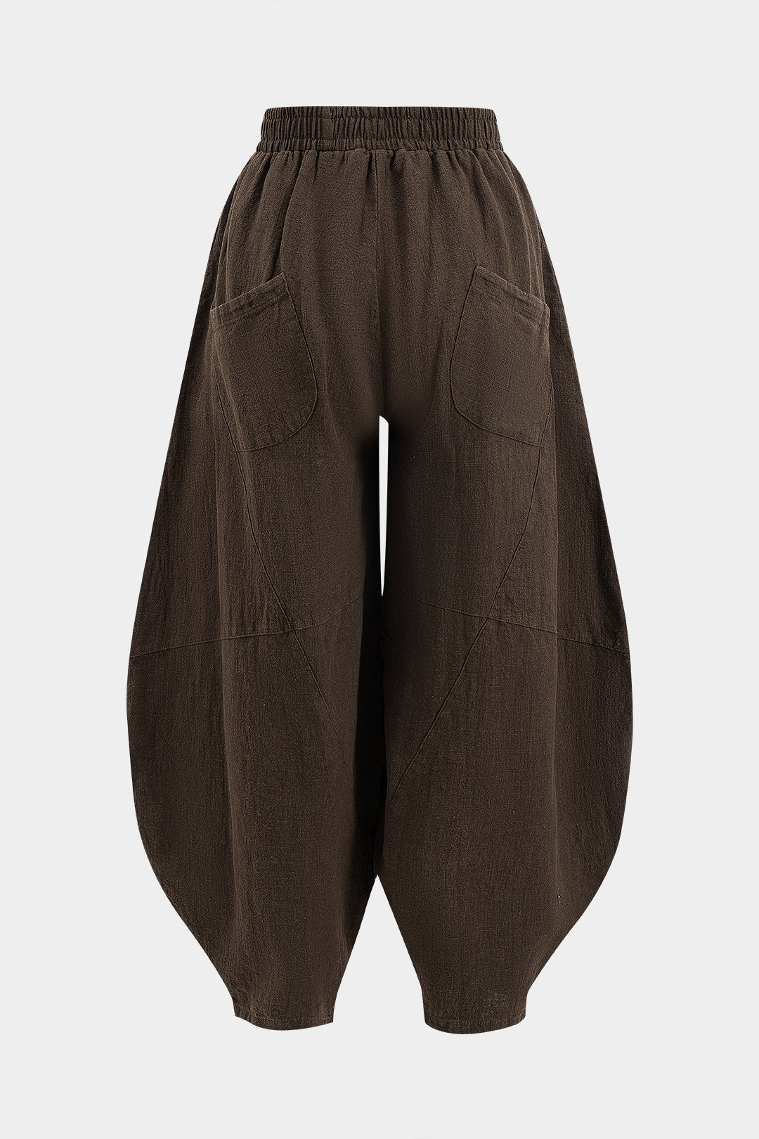 Fırfırlı Cepli Geniş Paça Varil Pantolonlar