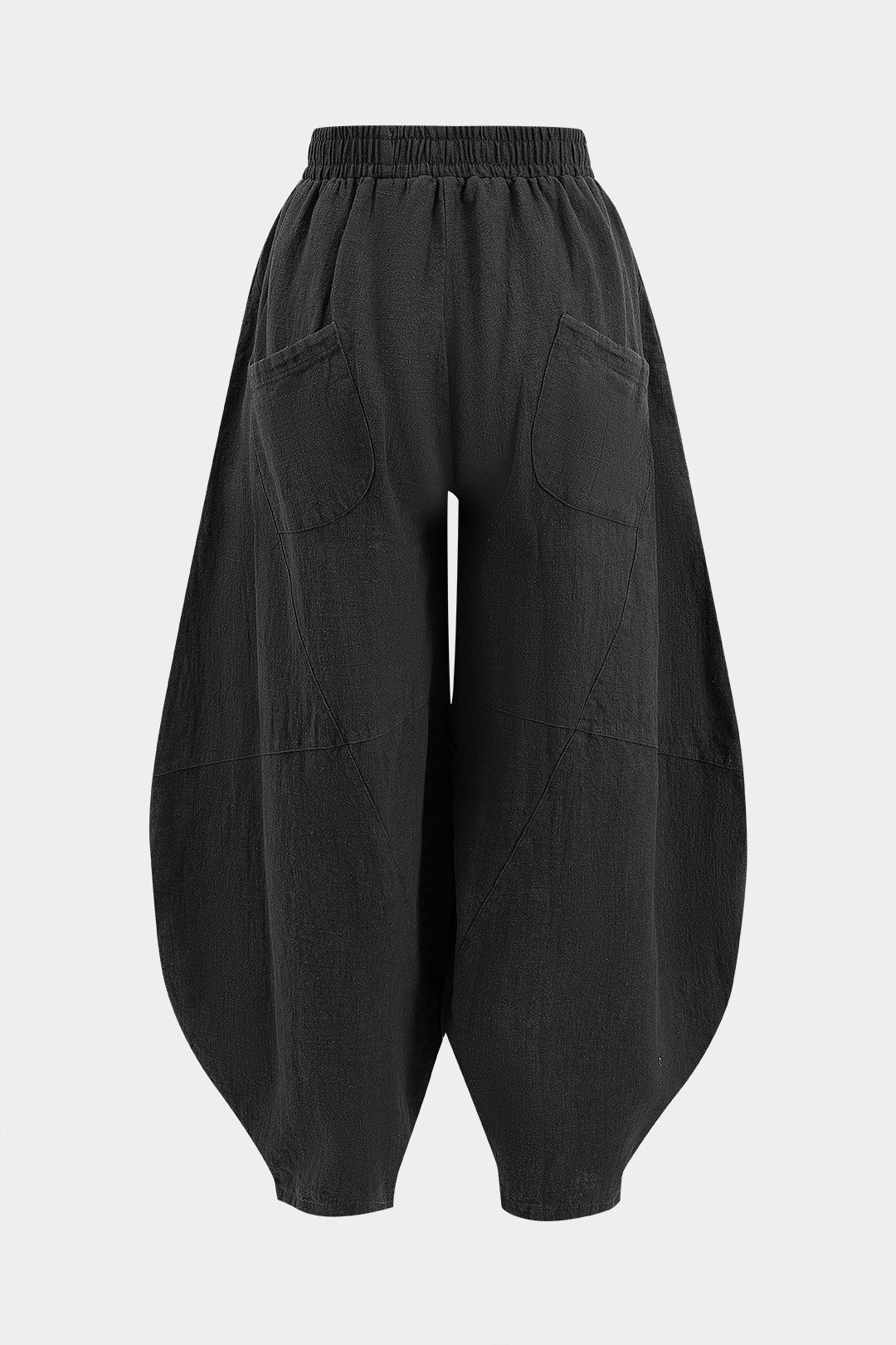 Fırfırlı Cepli Geniş Paça Varil Pantolonlar