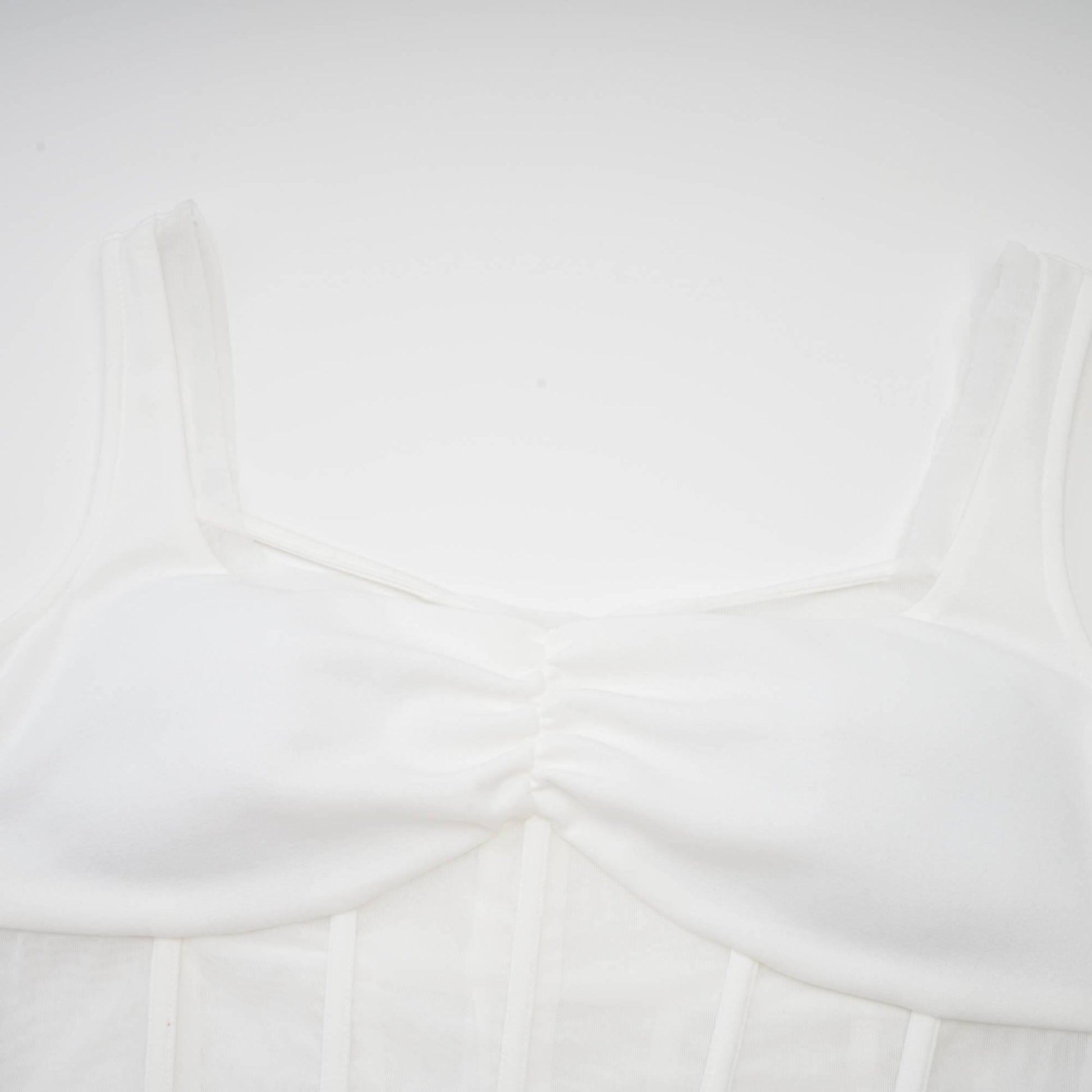 Olyssa Elegant Beyaz Midi Elbise