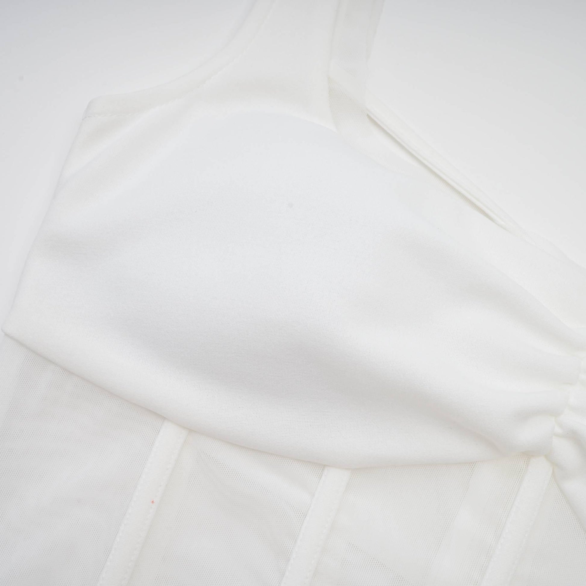 Olyssa Elegant Beyaz Midi Elbise