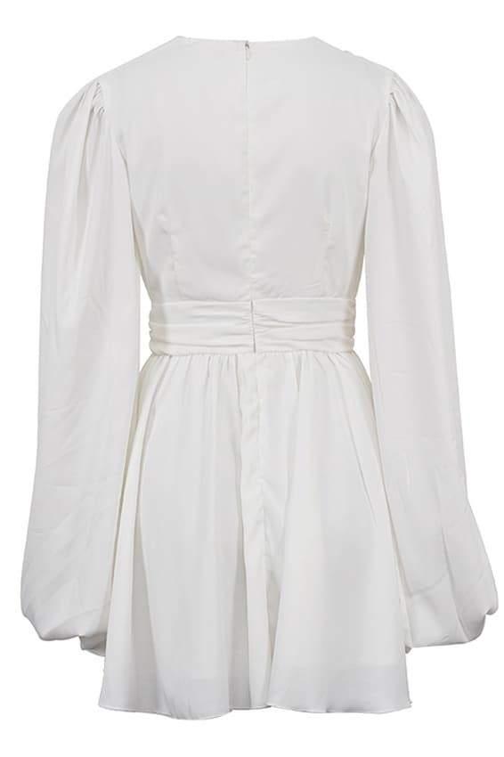 Olyssa Amelia Derin V Yaka Mini Elbise