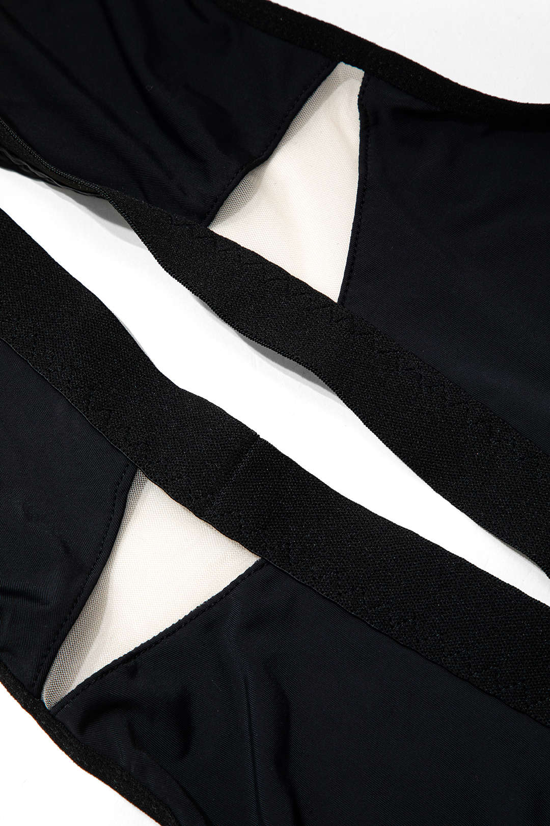 Şeffaf Lingerie Garter Seti ve Mesh Eldiven