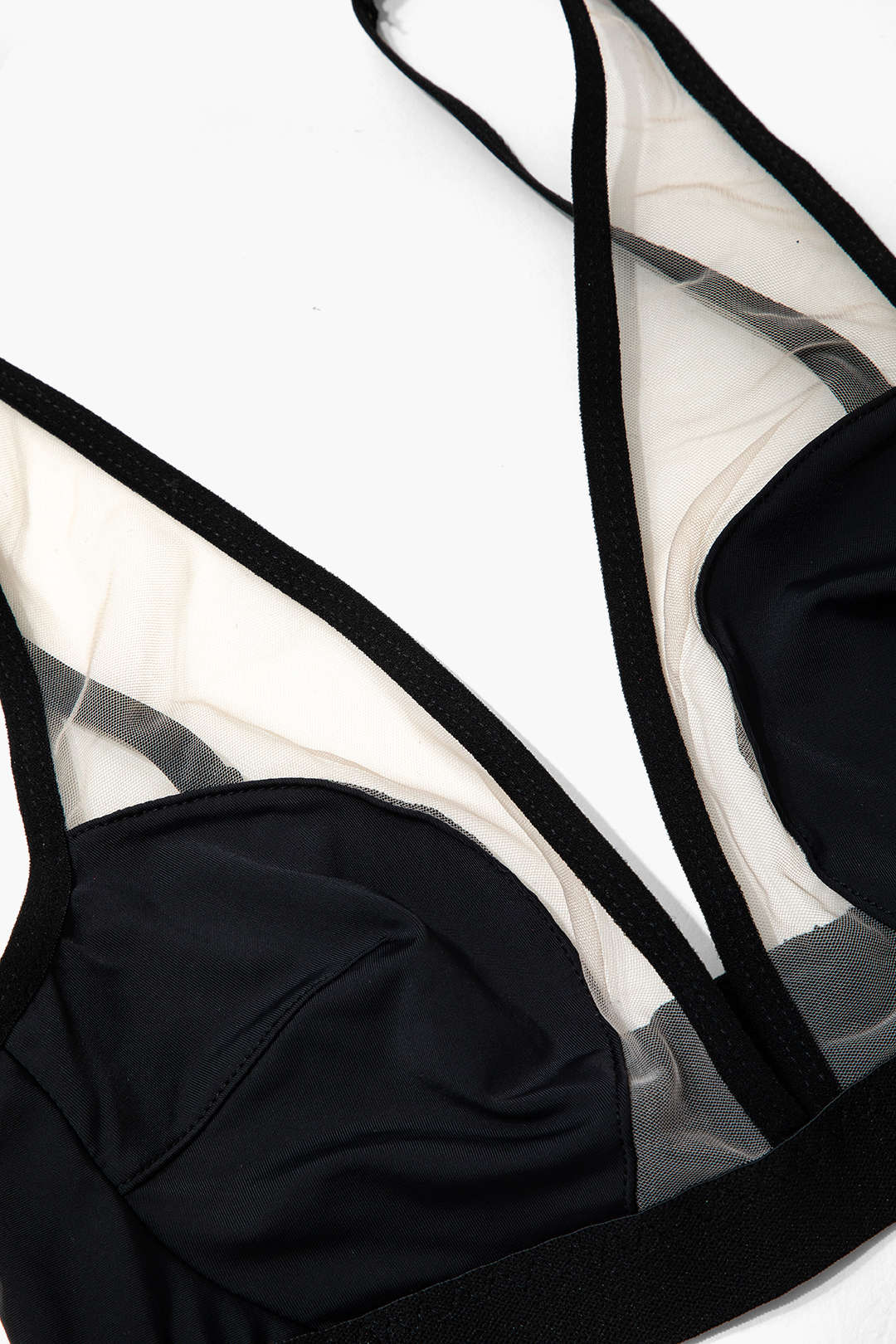 Şeffaf Lingerie Garter Seti ve Mesh Eldiven