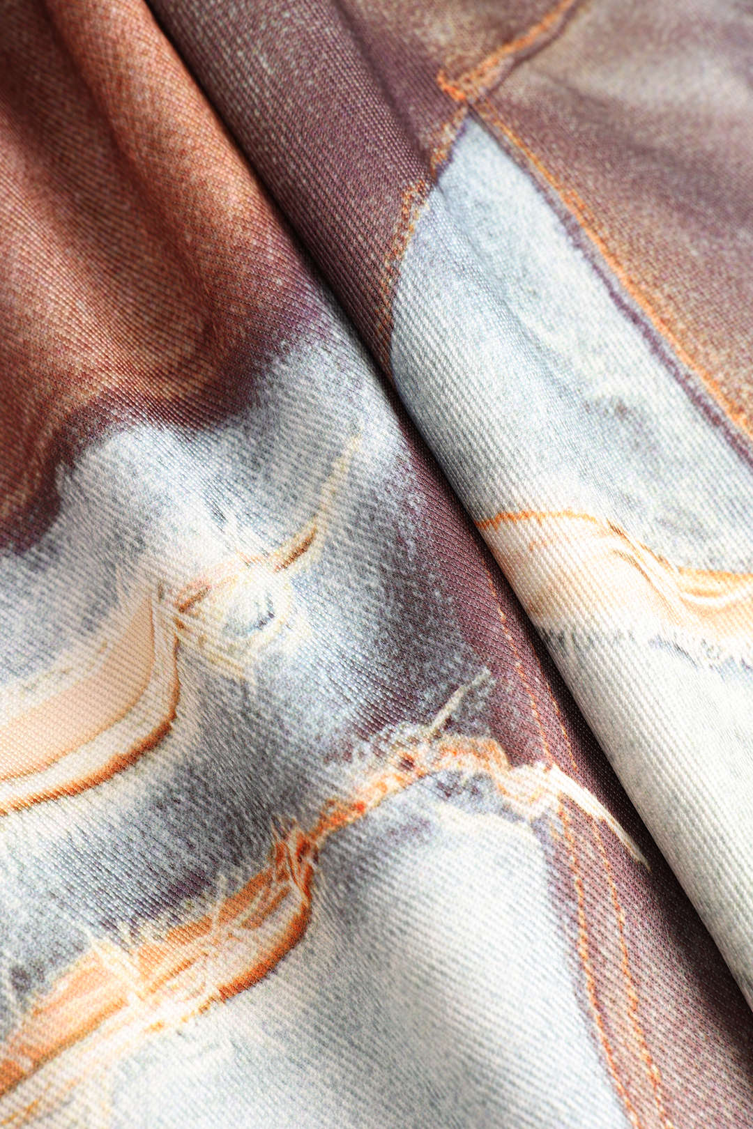 Renk Bloklu Düğmeli Geniş Paça Pantolon