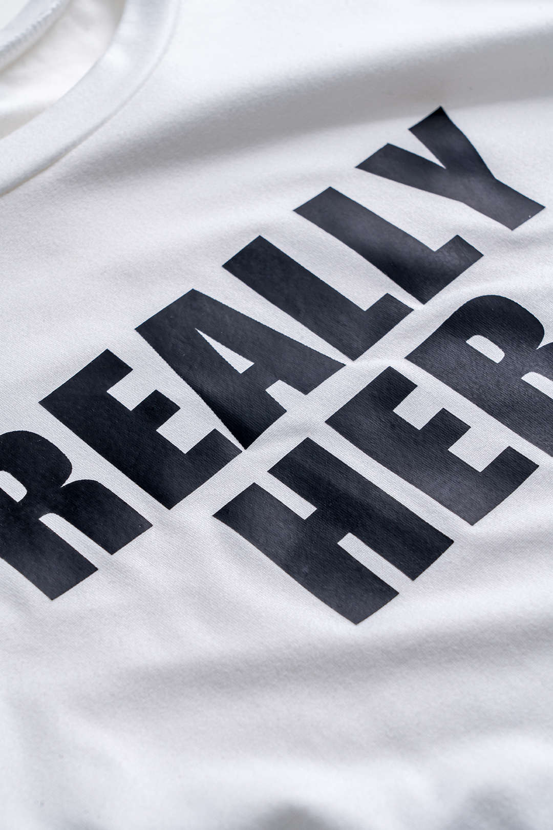 Yazı Baskılı Yuvarlak Yaka Kısa Kol Tişört