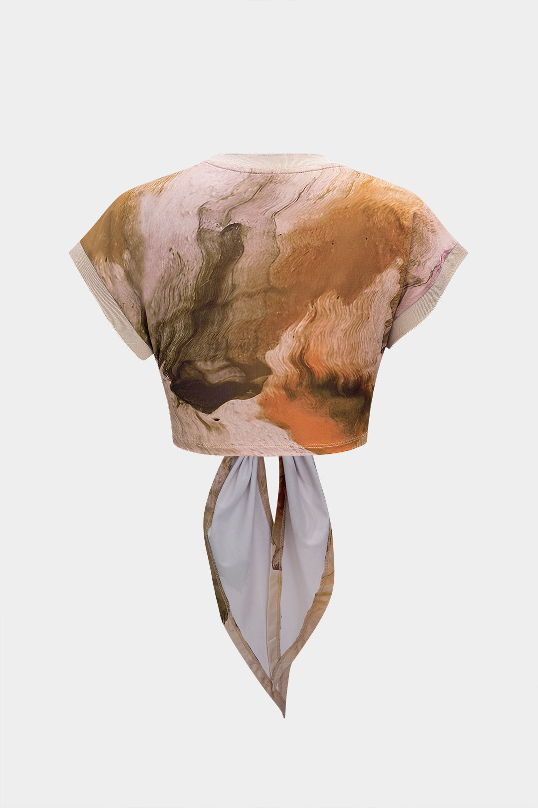 Kıvrım Düğüm Kısa Kol Tişört