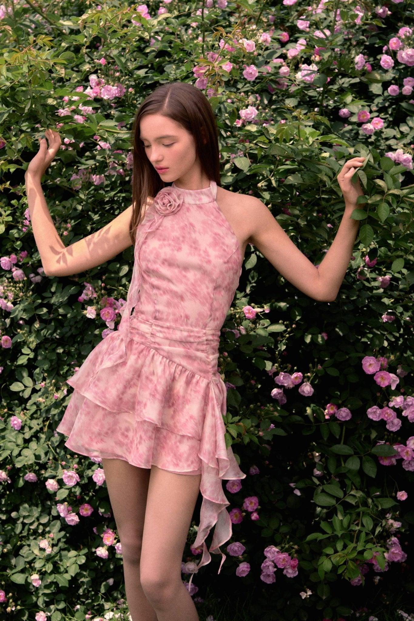 Olyssa Kalen Mini Elbise