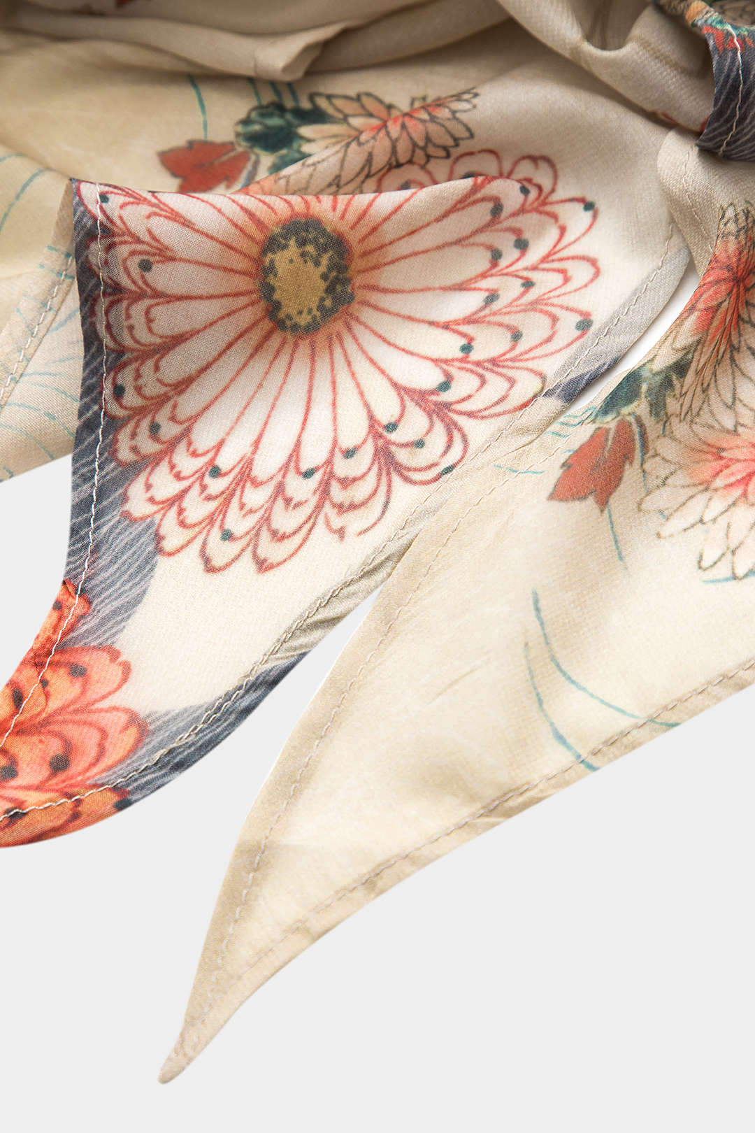 Retro Çiçek Desenli Sırtı Açık Atlet Üst Desen Farklılık Gösterebilir