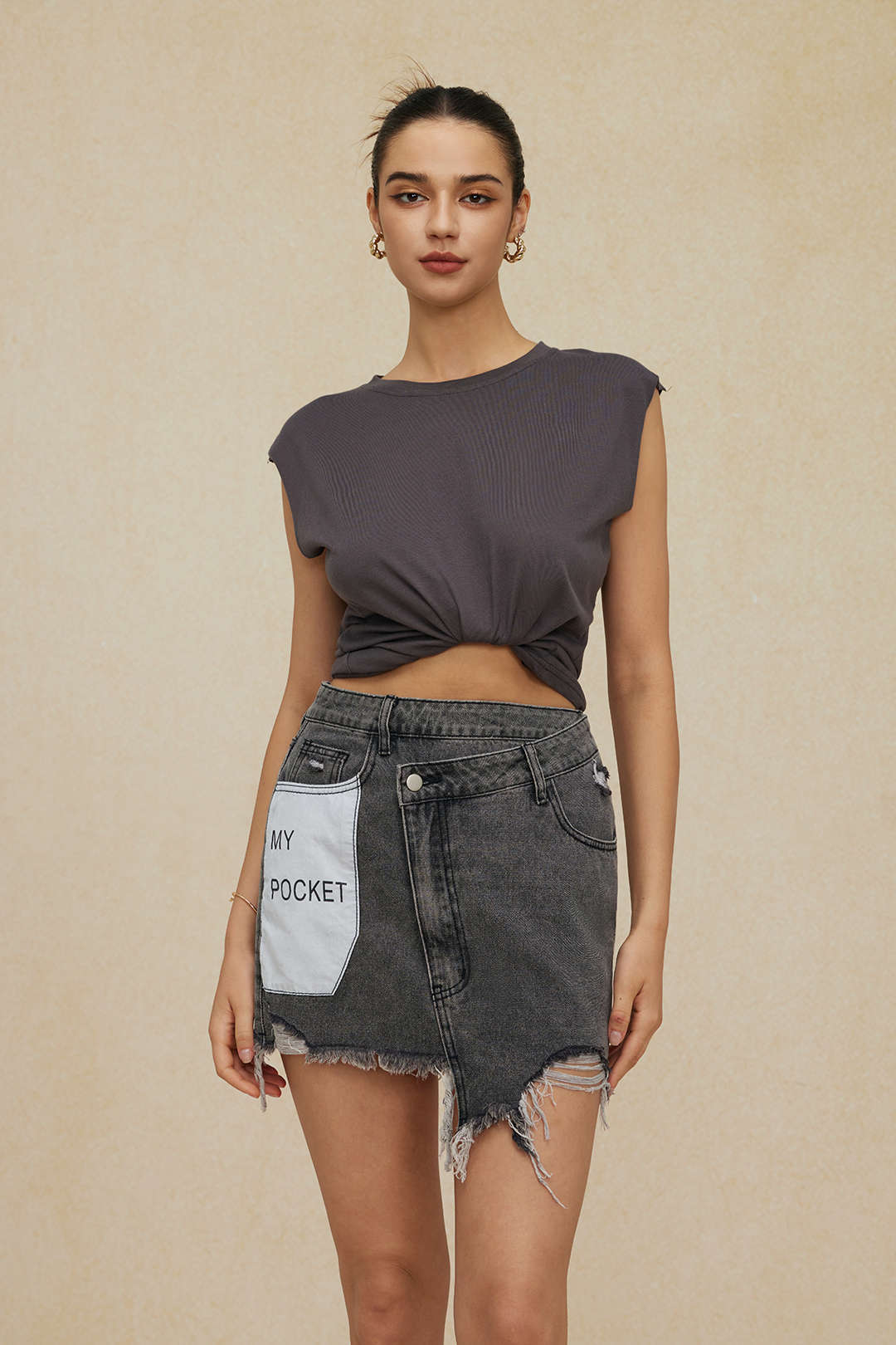 Basic Düz Kolsuz Tişört