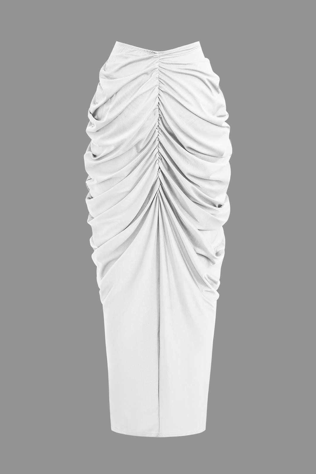 V Yaka Gömlek Ve V Şekilli Bel Kesimli Maxi Etek Seti