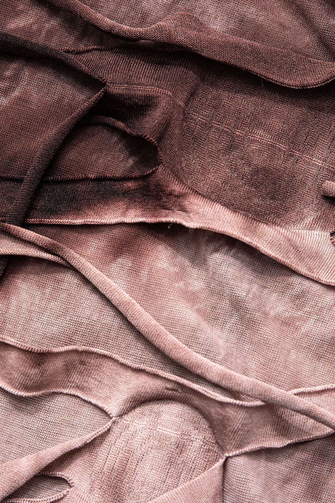 Halter Sırt Açık Yıpranmış Mini Elbise