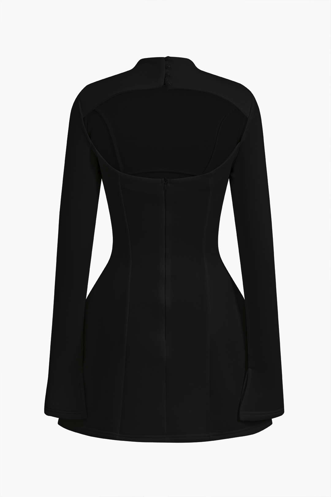 Sırt Dekolteli Mini Elbise