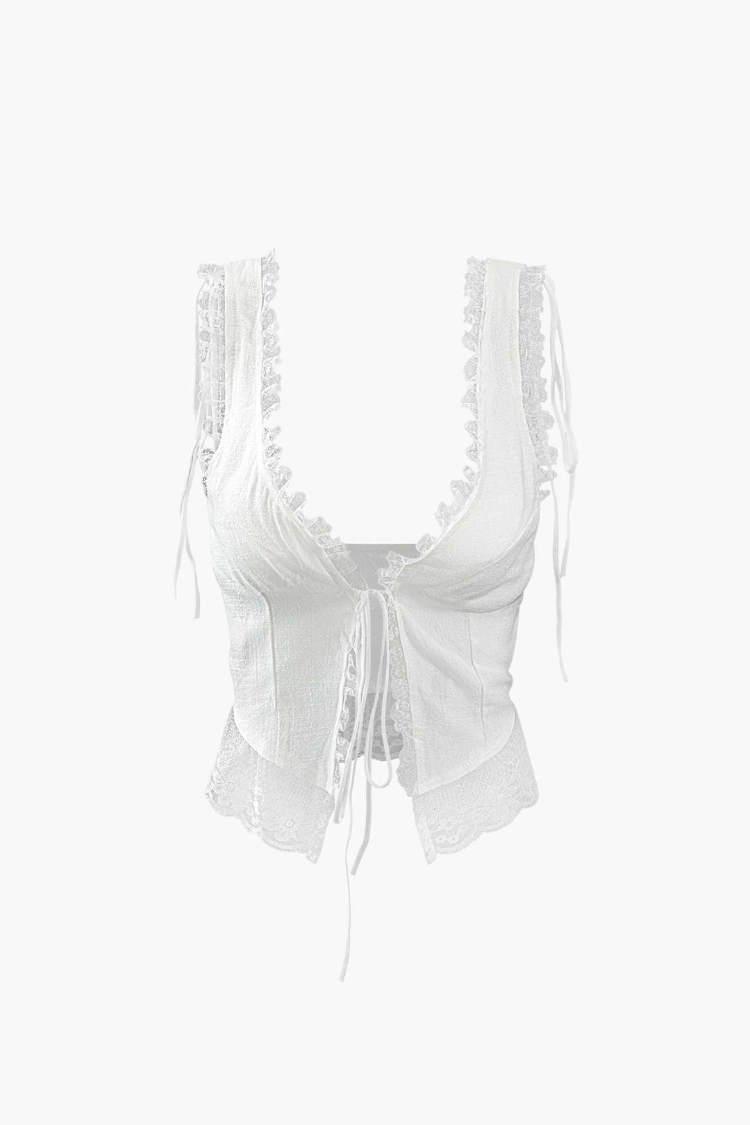 Dantel Detaylı Bağlama Ön Tank Topu