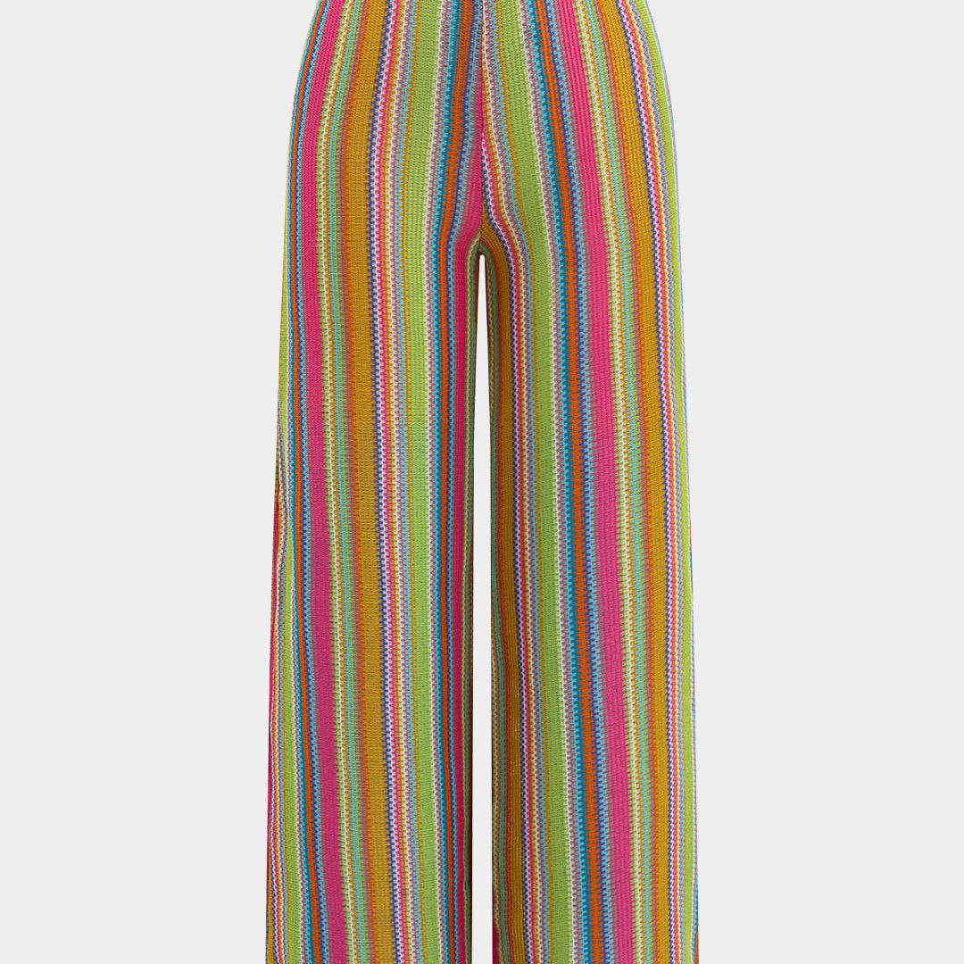 Zipper Hollow Out Pantolon