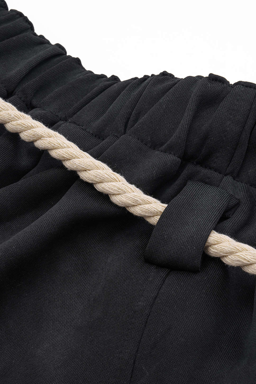 Mermer Tie Dye Baskılı Bağcıklı Geniş Paça Pantolonlar