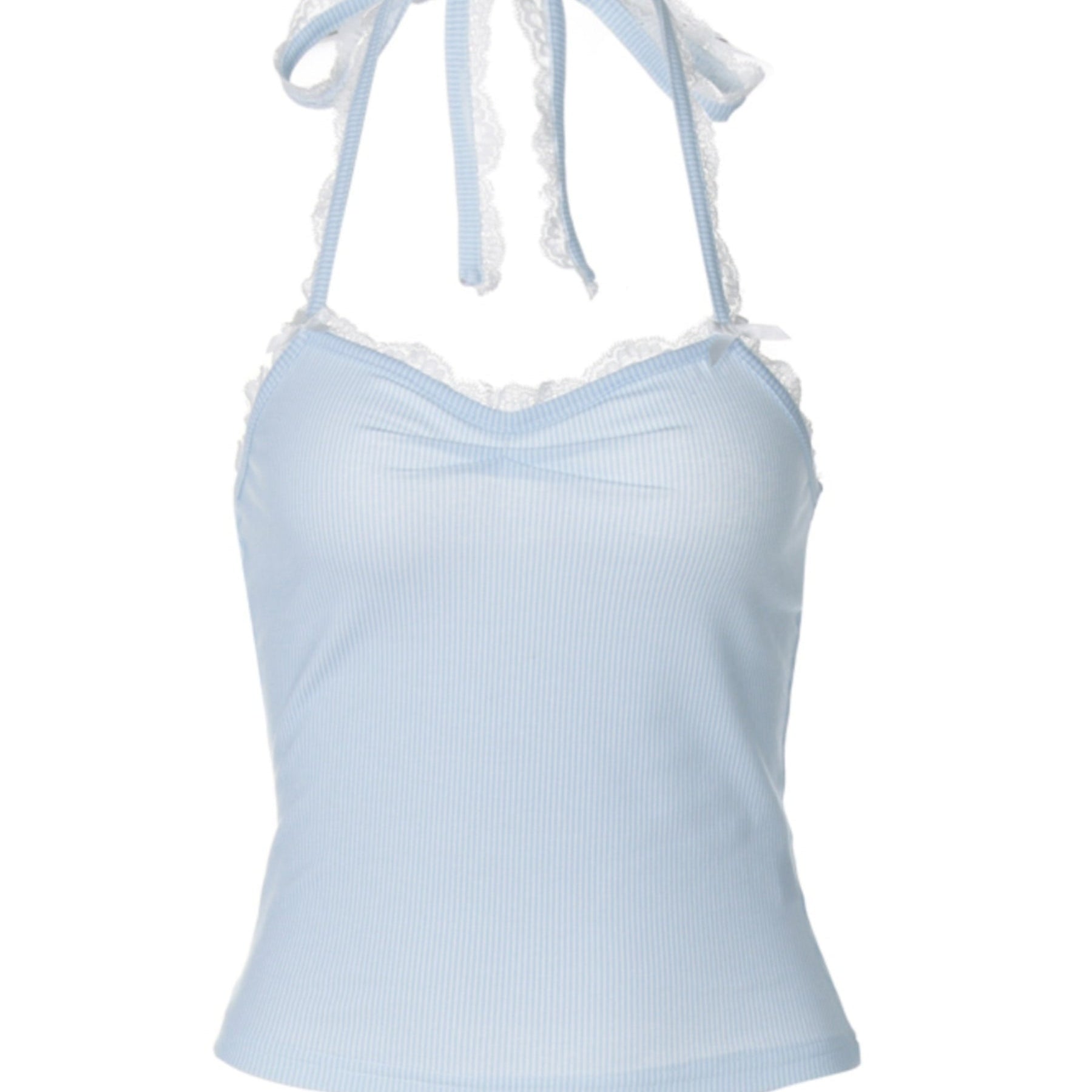 Muı Linnea Dantel Sırt Dekolteli Crop Bluz