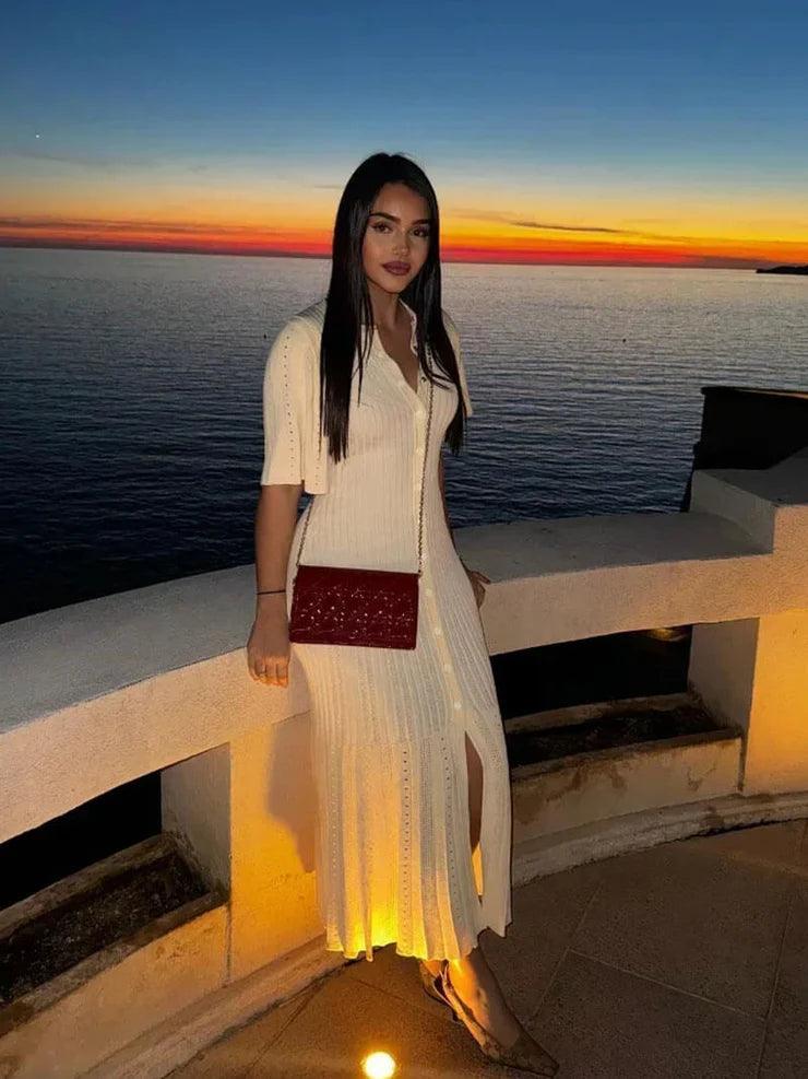 Olyssa Gina Midi Elbise